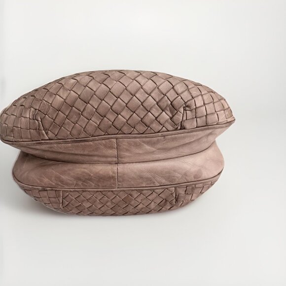 Vintage Bottega Veneta Camel Leather Crossbody Shoulder Bag Italy Authentic - Picture 5 of 8